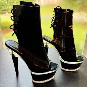 Pleaser Illusion Sexy Exotic Dancer Stripper Heels